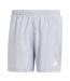 Mens Own The Run Logo Running Shorts Silver Adidas-2
