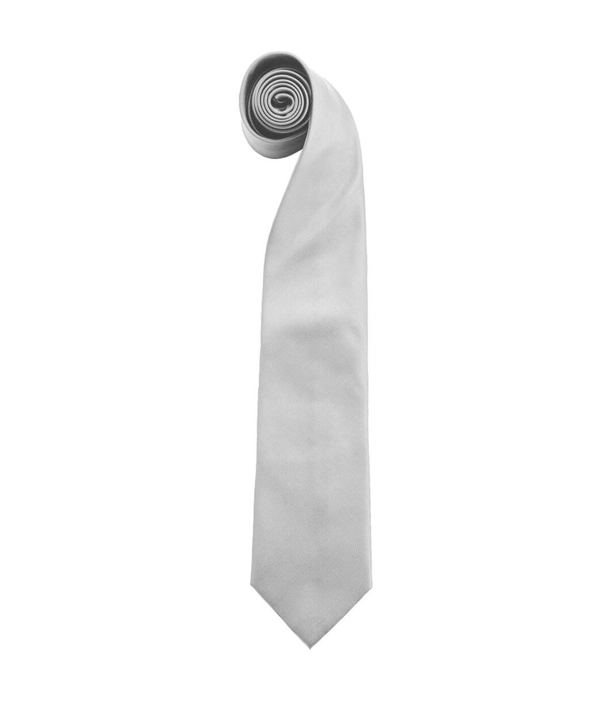 Premier Mens “Colors Plain Fashion / Business Tie (Pack of 2) (Silver) (One Size)