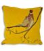 Riva Home Hunter Velvet Pheasant Cushion Cover (Mustard) (18 x 18 inch)
