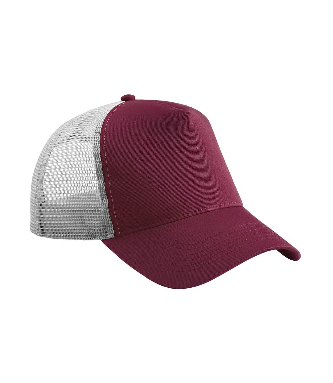 Casquette trucker adulte bordeaux / gris clair Beechfield-1