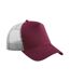 Beechfield Unisex Adult Snapback Trucker Cap (Burgundy/Light Grey)