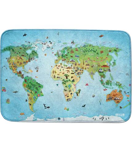 Tapis enfant tissé DOUX MAPPEMONDE