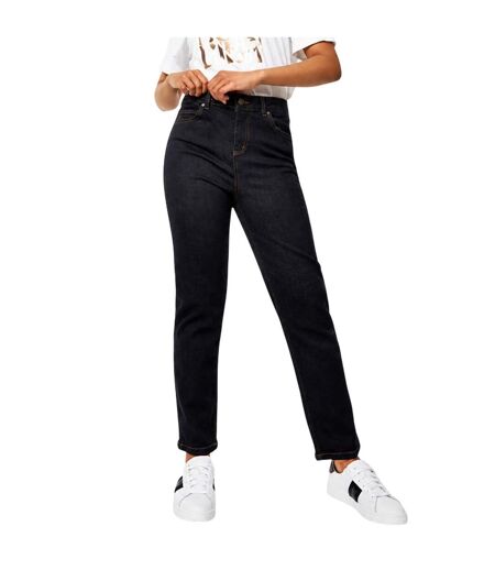 Womens/ladies Kiri Cotton Straight Leg Slim Jeans Mid Blue Biba