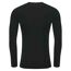 Mens recycled active base layer top jet black Awdis-2