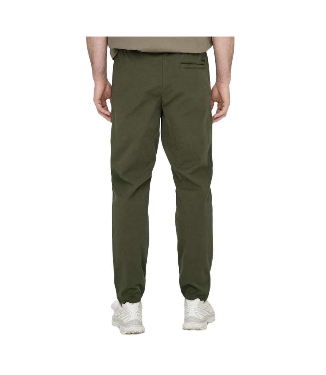 Pantalon kaki foncé homme only & sons linus 22029765-2