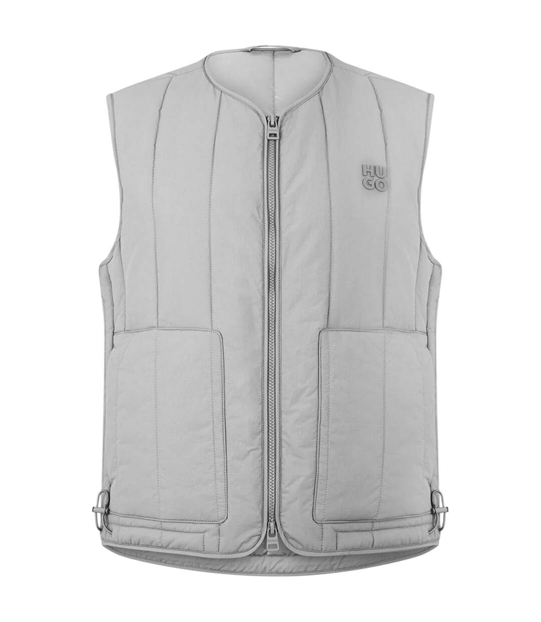Veste Sans Manches Motif/style Logo Batino Homme Gris Hugo-2