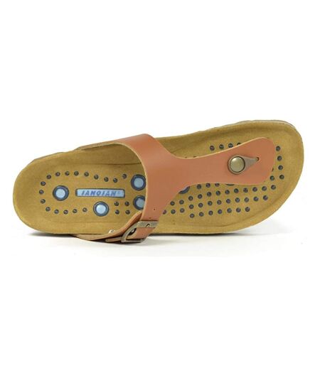 Sanosan Womens/Ladies Siete Lunas Geneve Leather Sandals (Brown) - UTBS3038