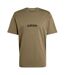 T-shirt Motif/style Linéaire Homme Kaki Adidas-2