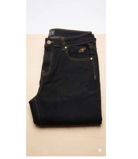 Pantalon Mayflower Claudia Noir : Jean Power Stretch Confort