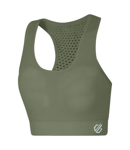 Womens/ladies dont sweat it sports bra olivine green Dare 2b