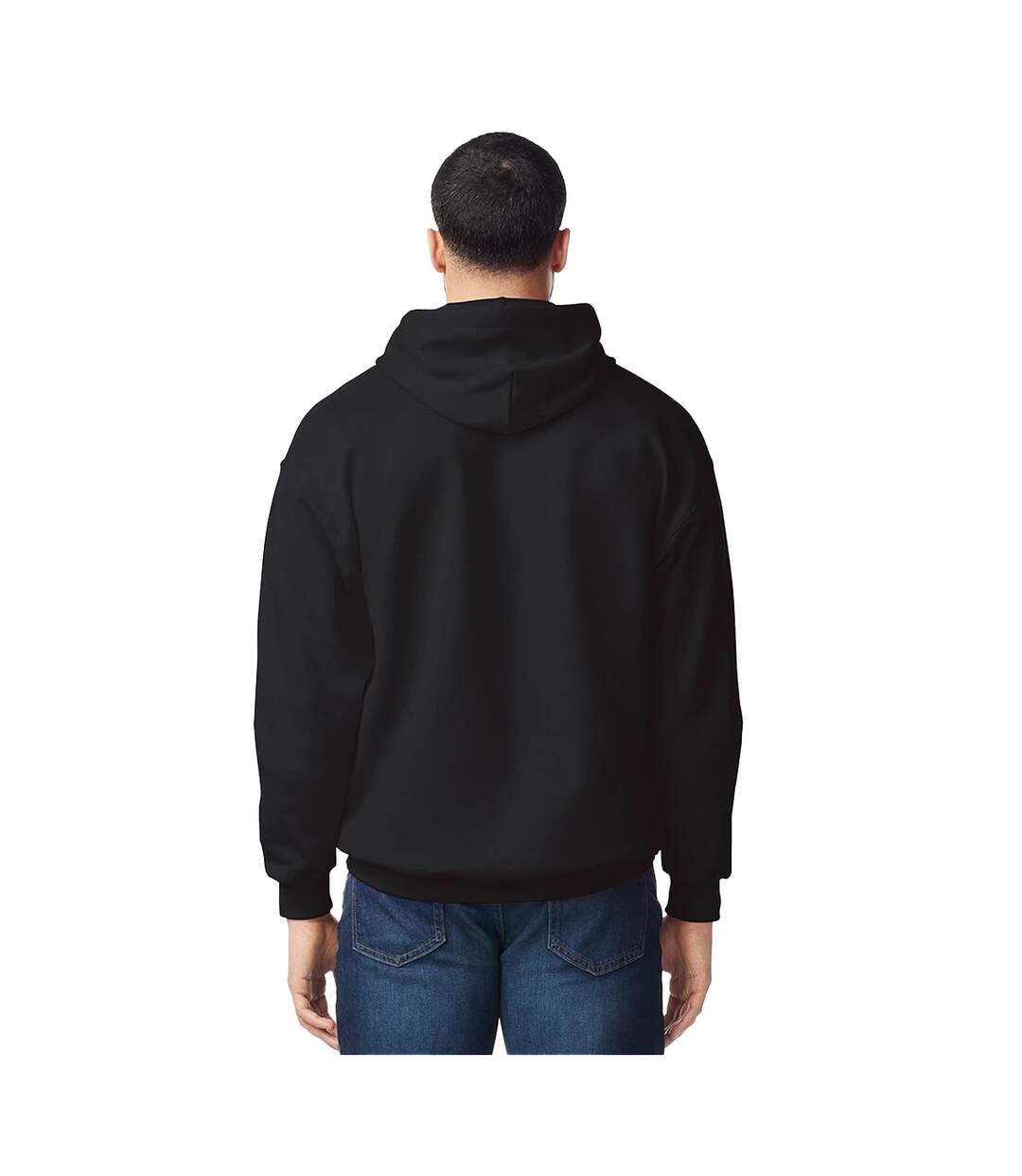 Sweat À Capuche Softstyle Homme Noir Gildan-3