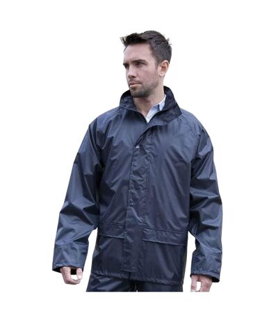 Mens Waterproof Jacket Navy Result Core