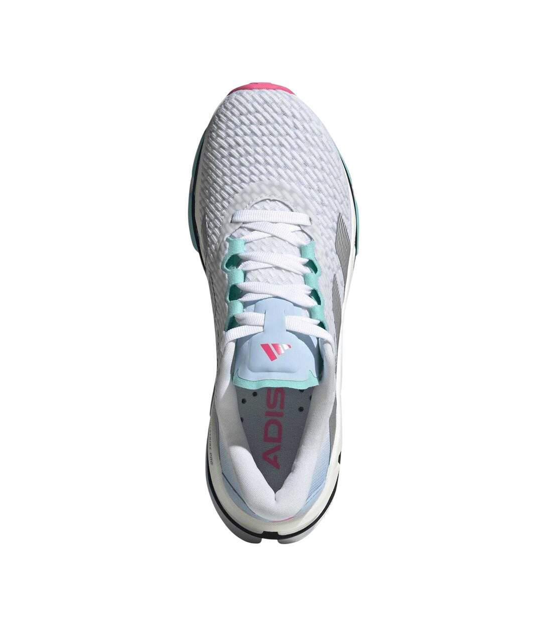 Baskets Adistar Byd Femme Blanc Argenté Turquoise Pâle Adidas-4