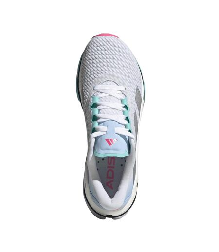Baskets Adistar Byd Femme Blanc Argenté Turquoise Pâle Adidas