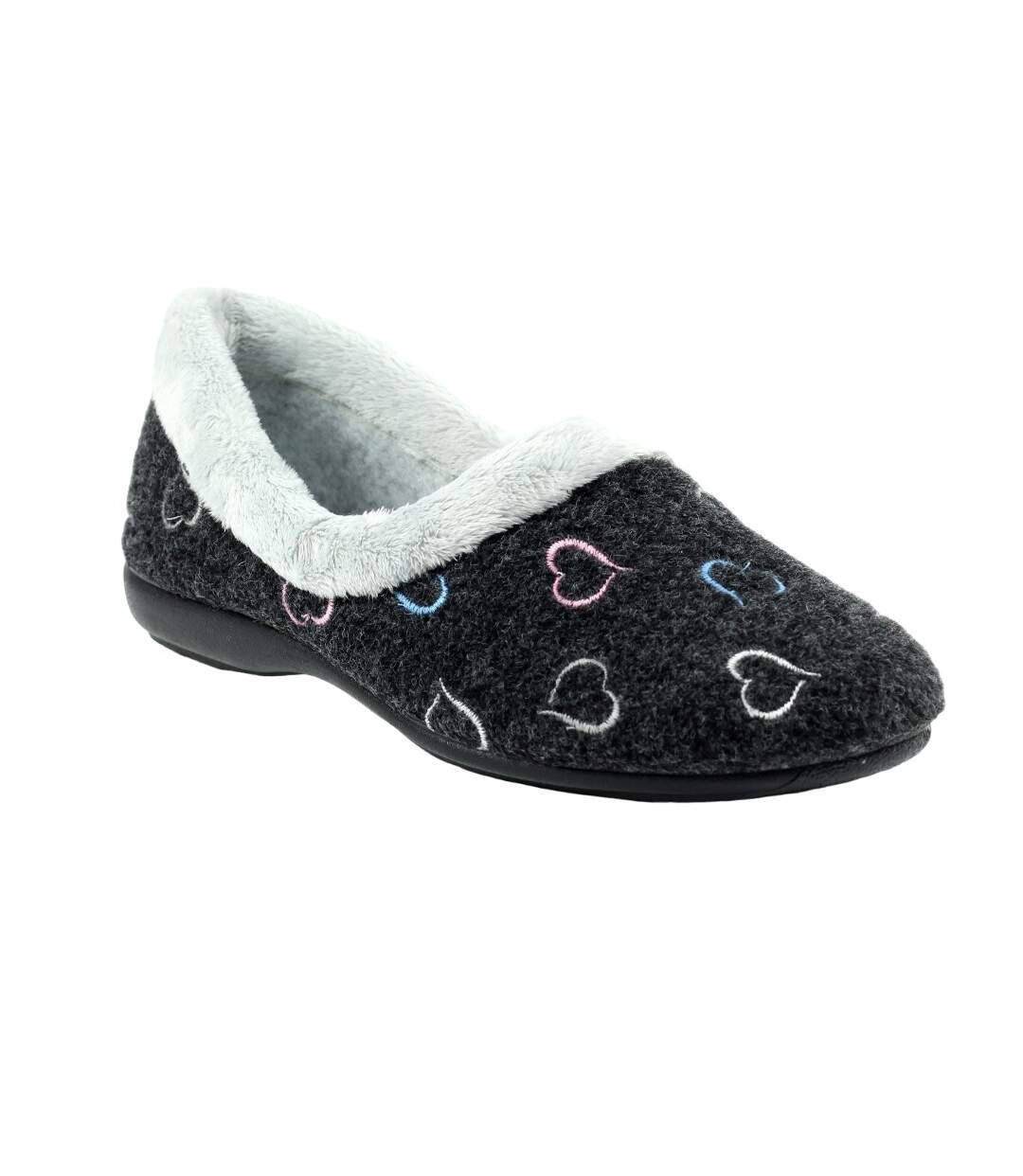 Chaussons sandino femme noir Lunar-1