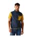 Mens Frankie Fleece Gilet Navy Mustard Regatta-1