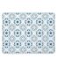 Tapis de Bain à Motifs Atlanta 35x45cm Bleu-1