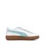 Baskets blanches/turquoise femme puma club klassika-2