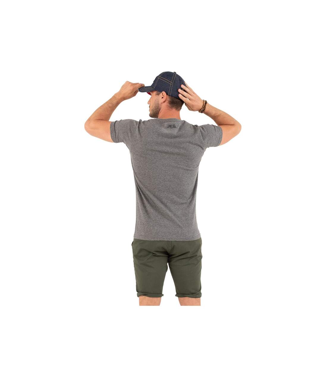 T-shirt col rond regular fit homme en coton Crazy Vondutch-3