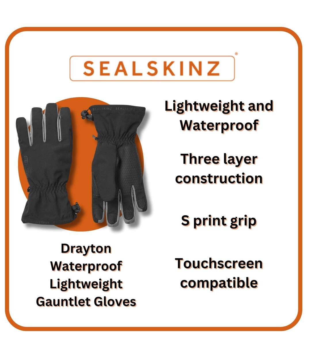 Mens & Ladies Waterproof Lightweight Gauntlet Gloves-3