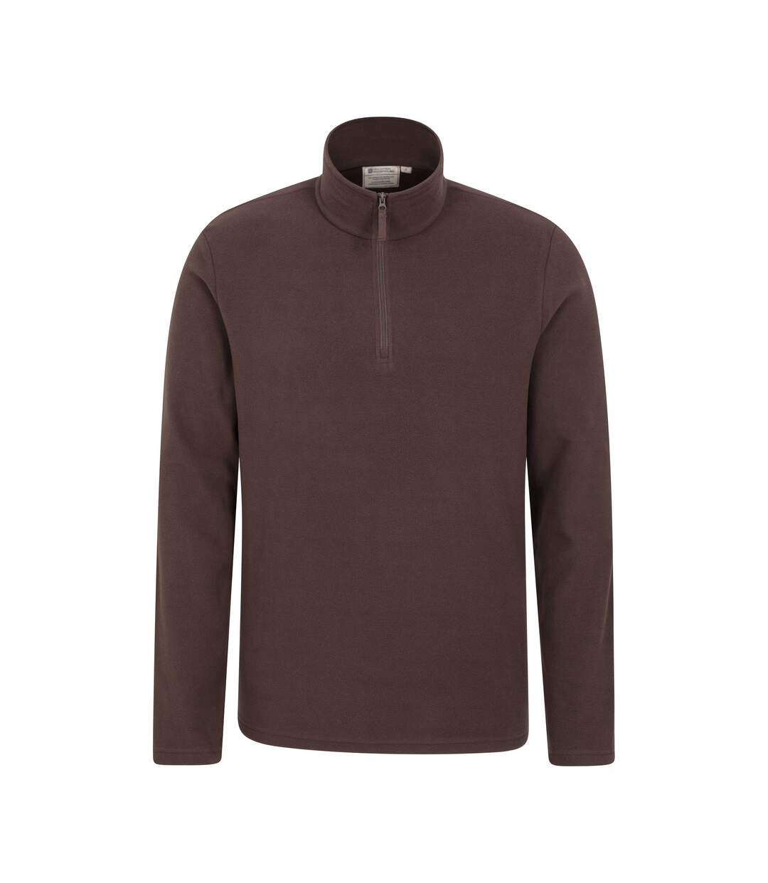 Mens Camber Ii Half Zip Fleece Top Brown Mountain Warehouse-1