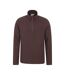 Mens Camber Ii Half Zip Fleece Top Brown Mountain Warehouse-1