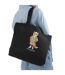 Dressed Fox Canvas Tote Bag One Size Black Maison Kitsuné-3