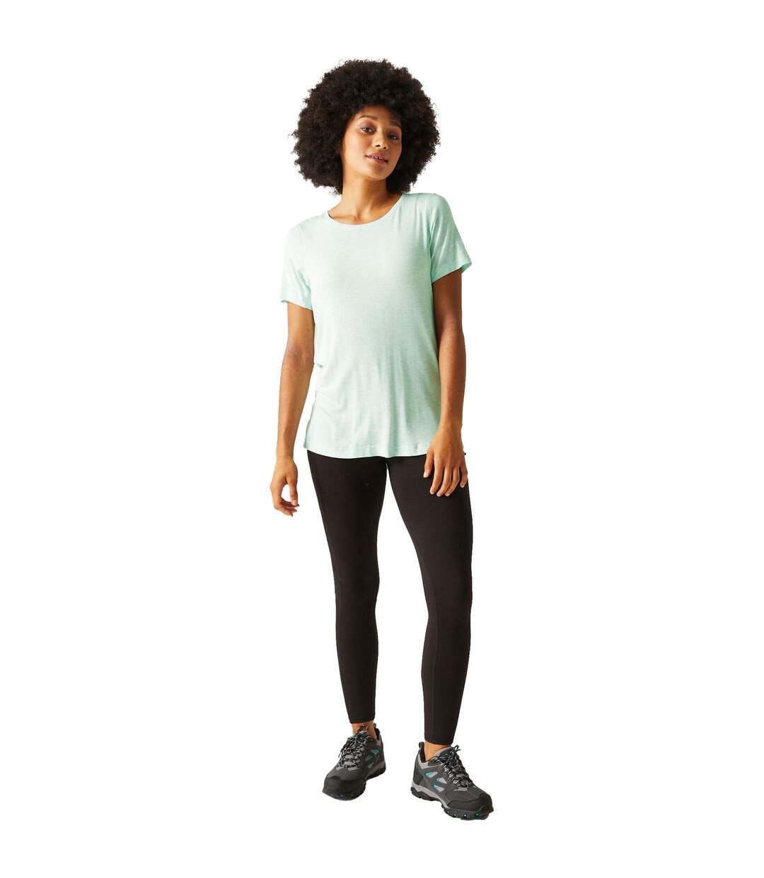 T-shirt Ballyton Femme Turquoise Délavé Regatta-1