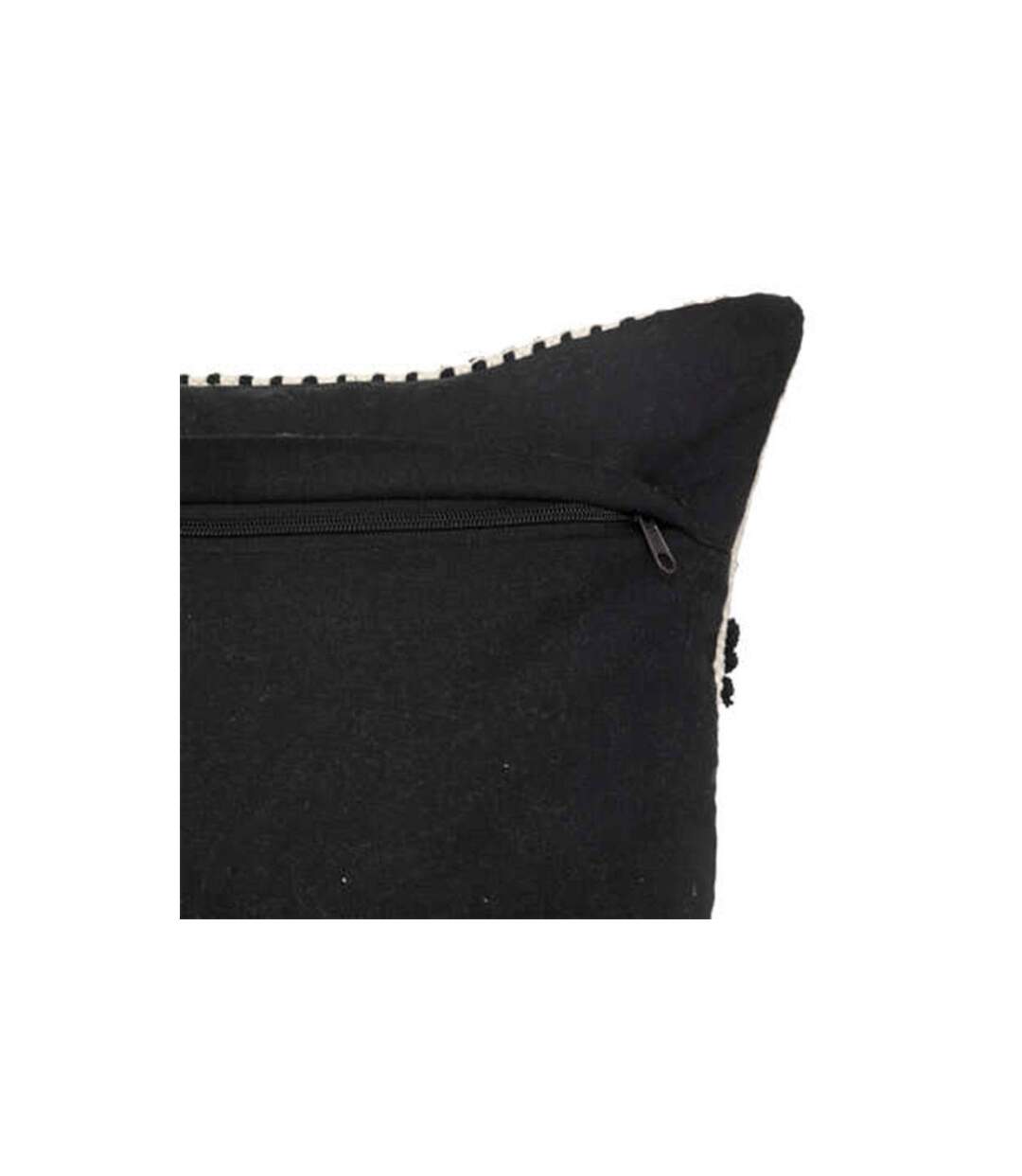 Coussin Déco Effet 3D Safari 38x58cm Noir & Blanc-3