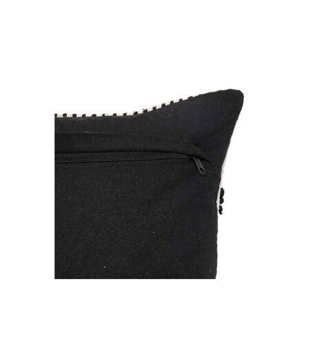 Coussin Déco Effet 3D Safari 38x58cm Noir & Blanc