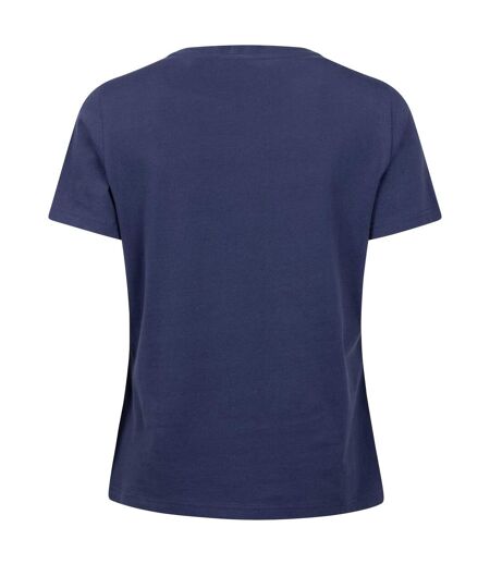 T-shirt Régulier Femme  Explore Coton Anti-uv Bleu Marine Mountain Warehouse