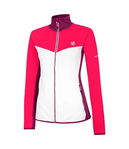 Haut De Sport Femme Blanc Rose Néon Dare 2B