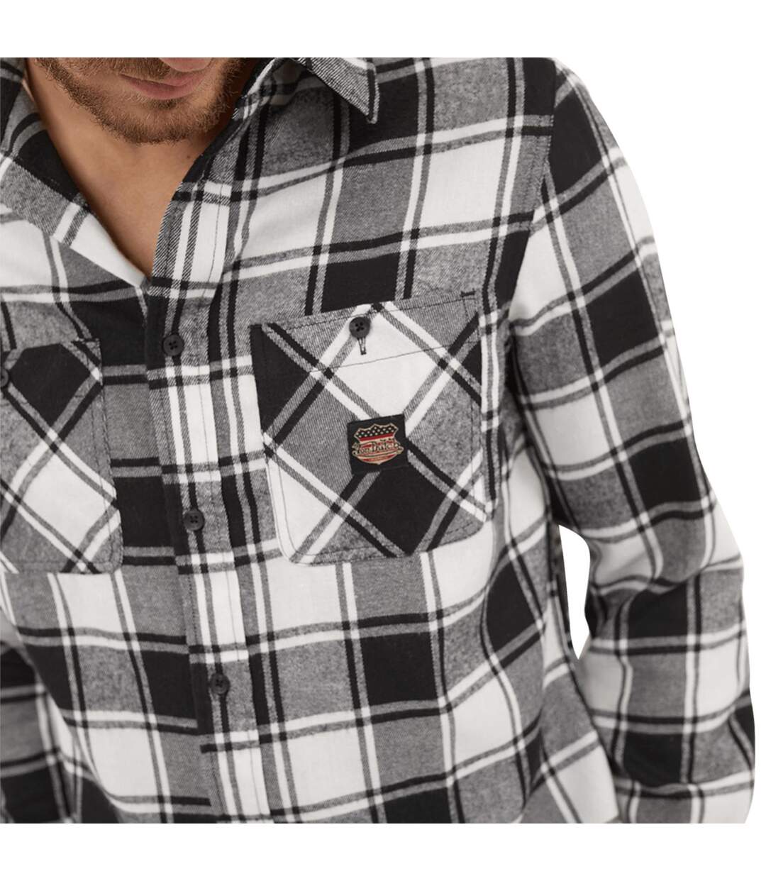 Chemise plaid avec poche Jack Vondutch-2