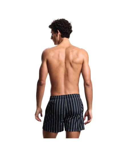 Short De Bain Motif/style À Rayures Homme Bleu Noir Emporio Armani EA7