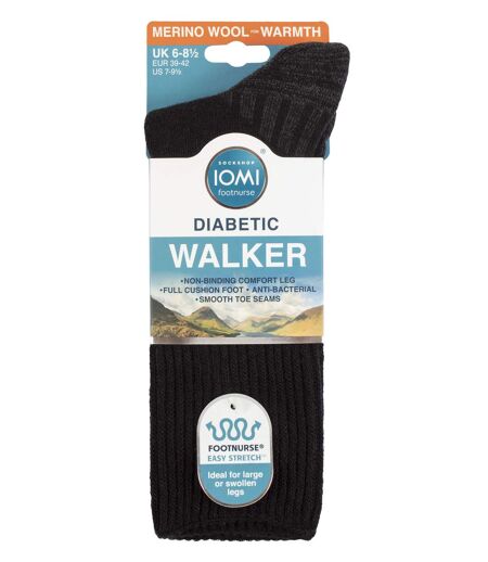 IOMI - Mens Diabetic Wool Seamless Walking Socks