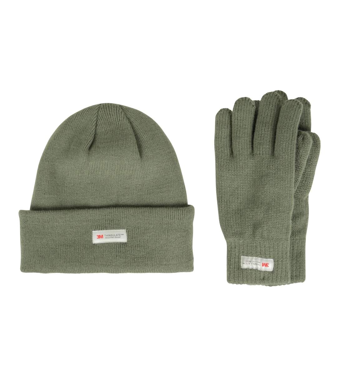 Ensemble bonnet et gants femme vert Mountain Warehouse