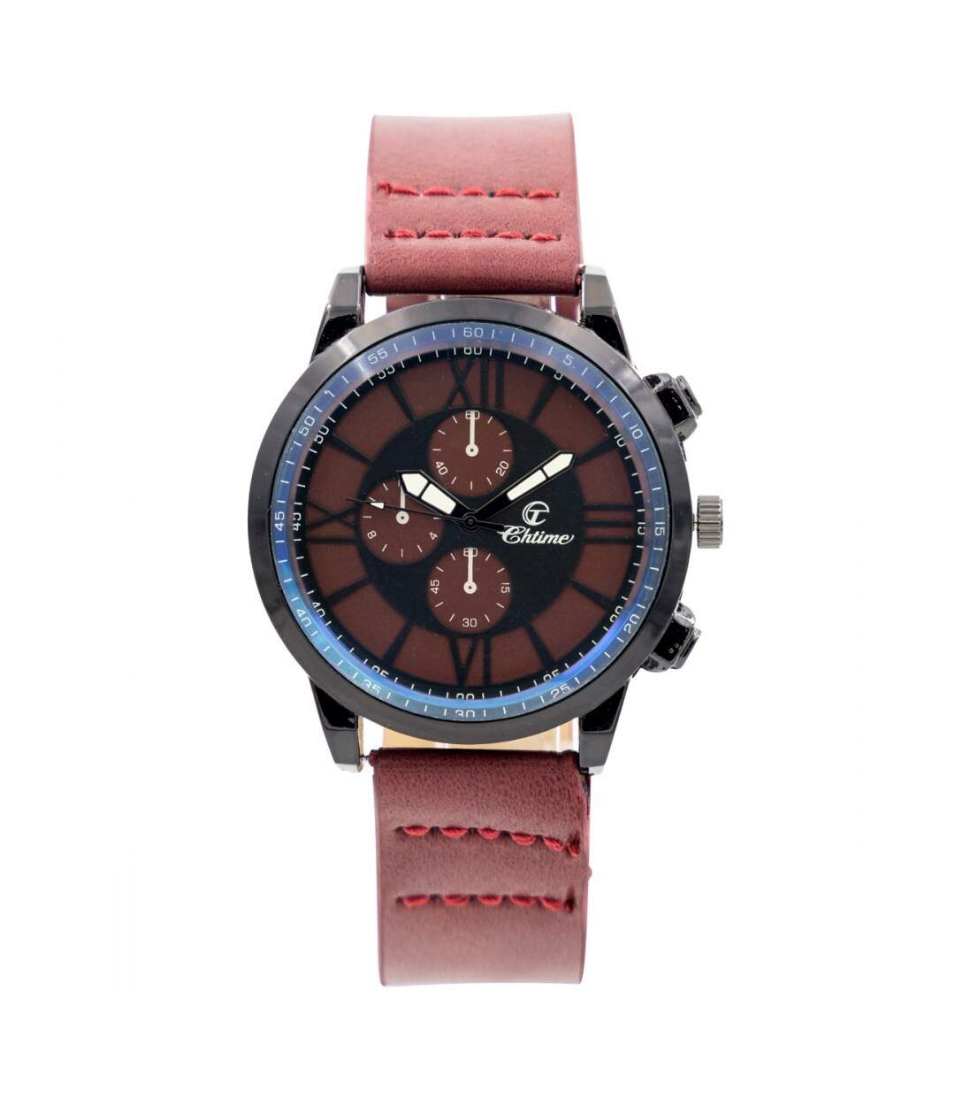 Montre Homme Couleur Pourpre CHTIME