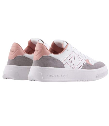 Baskets Femme Blanc Rose Armani Exchange