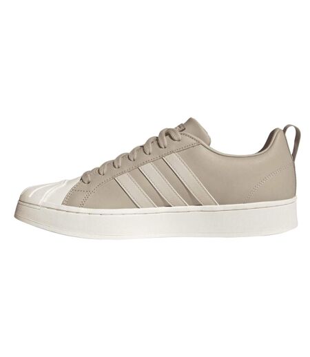 Mens Streetcheck Leather Trainers Off White Adidas