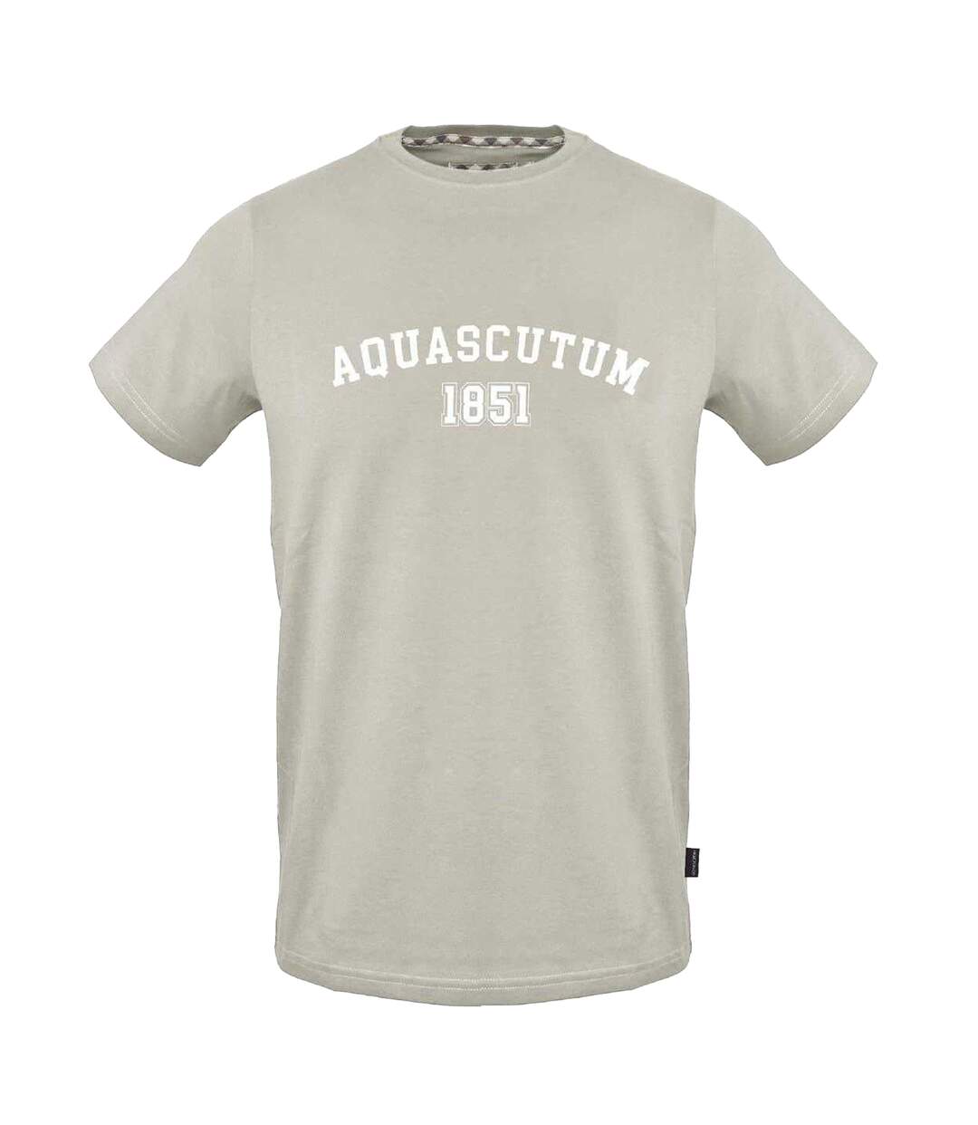 T-shirt Motif/style Lettrage Adulte Gris Aquascutum-1