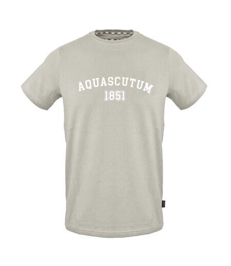 T-shirt Motif/style Lettrage Adulte Gris Aquascutum