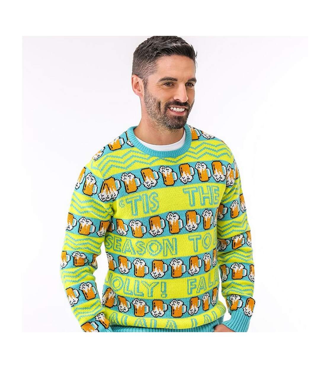 Christmas Shop Adultes Unisex Loud Jumper (Jaune / vert) - UTRW7436