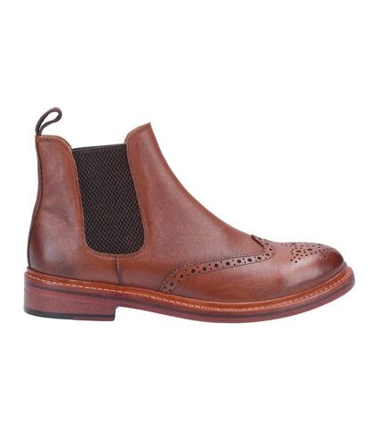 Cotwold Mens Siddington Leather Elasticated Dress Boot (Brown) - UTFS6765