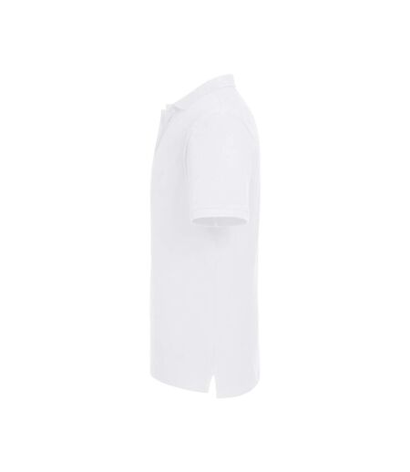 Polo manches courtes homme blanc Russell