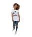 Disney T-shirt en coton à lacets Mickey Mouse Femme/Femme (Blanc) - UTBI31377-4