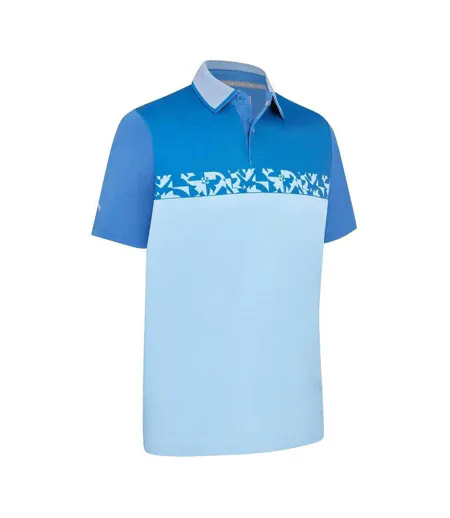 Mens Emea Regular Short-sleeved Polo Shirt Galaxy Blue Callaway