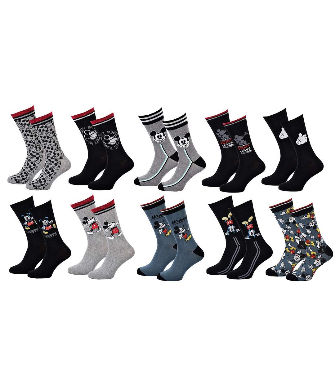 Chaussettes Pack HOMME MICKEY Pack de 10 Paires 8340