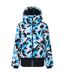 Womens/ladies Glitz Ii Abstract Padded Jacket Elysium Blue Dare 2B-2