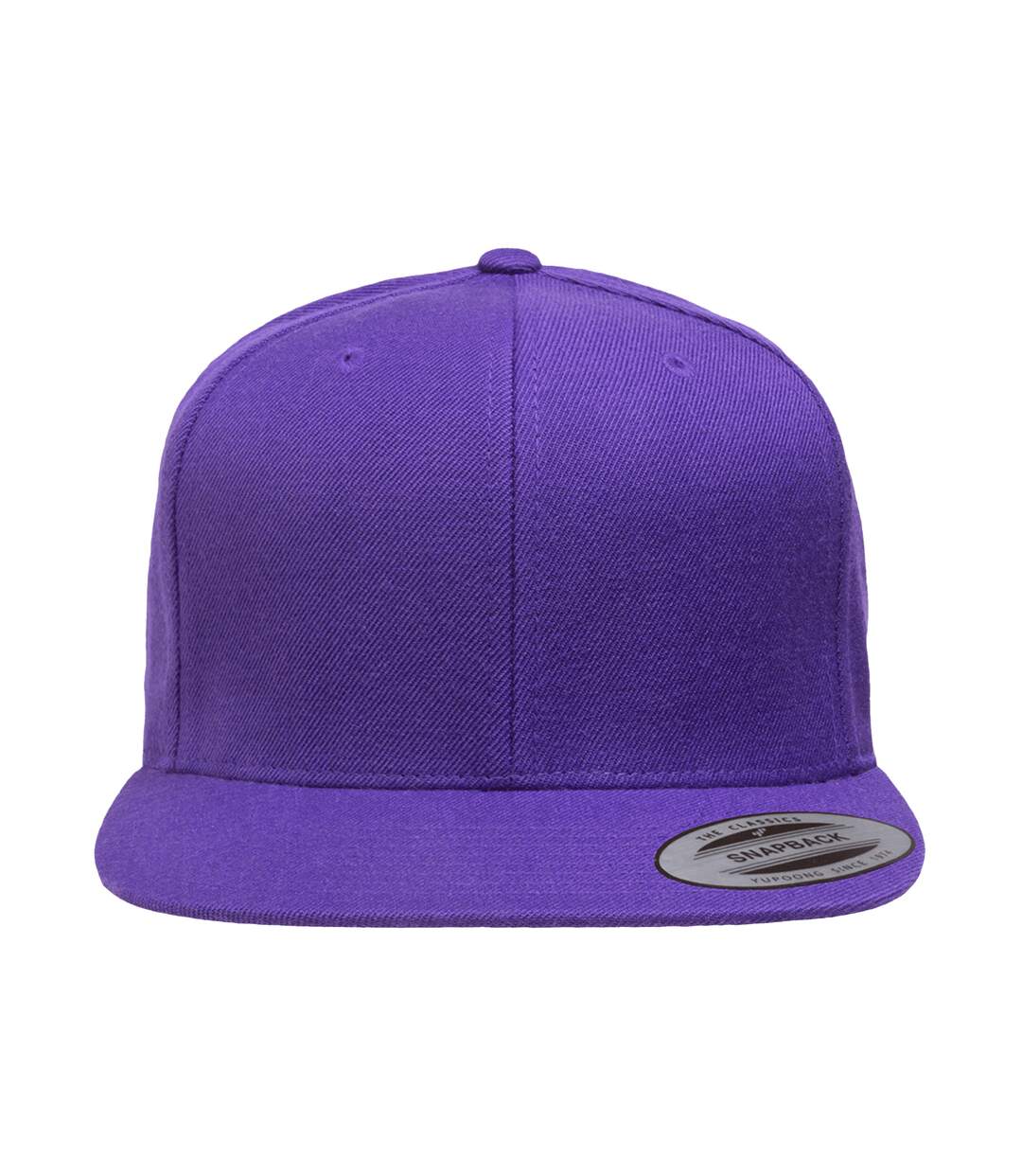 Casquette ajustable classique homme violet Yupoong-3