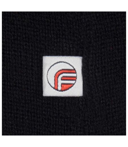 Manchester Crest Bobble Beanie Black Fan Originals